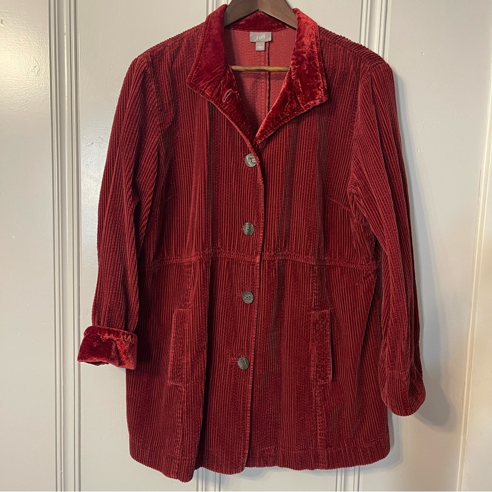 J. Jill Red Corduroy Jacket